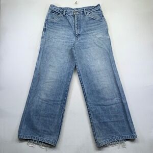 Vintage Union Bay Jeans Mens Size 34x28 Blue Denim Carpenter Wide Leg Skate 90s